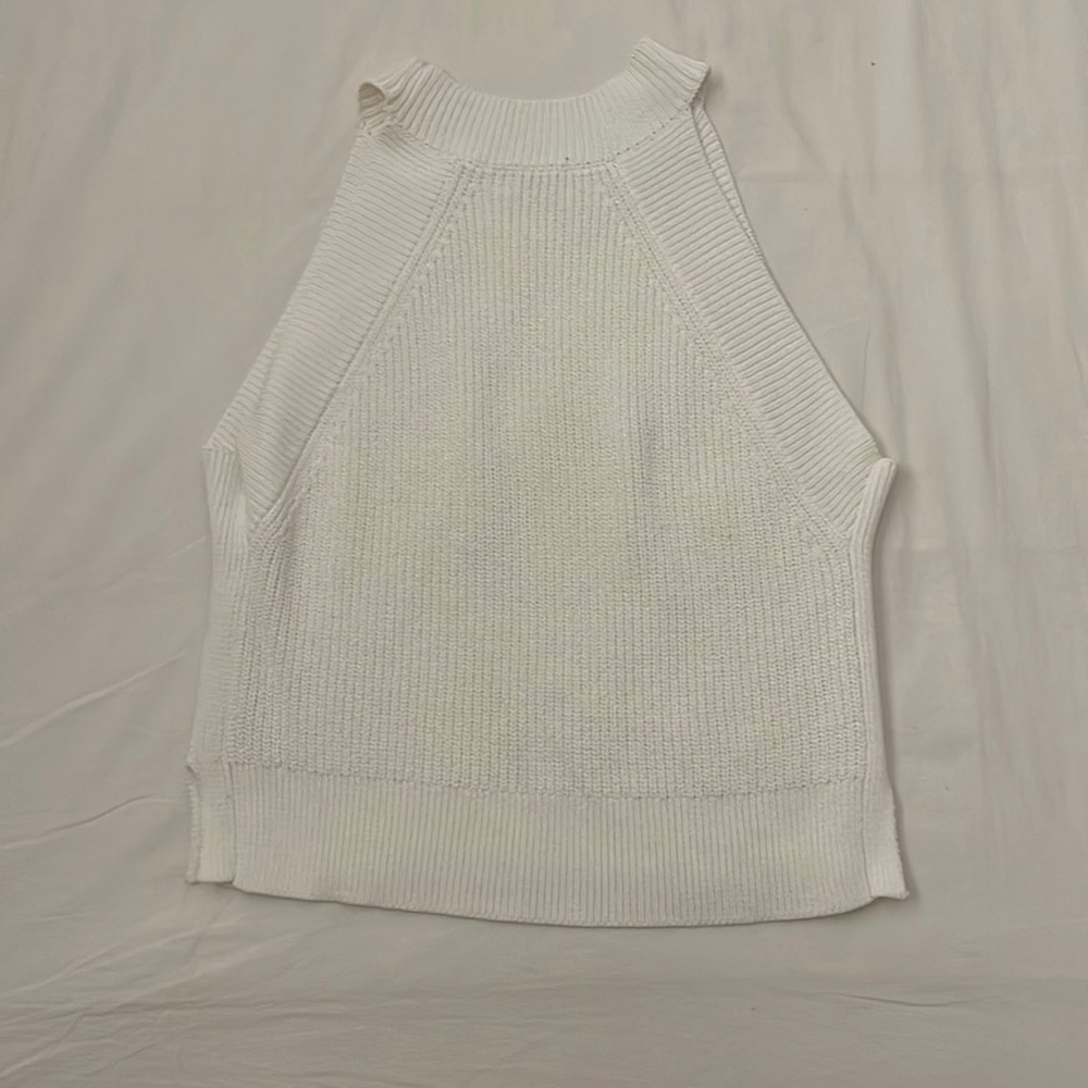 Wilfred White Knit Crevier Halter Top